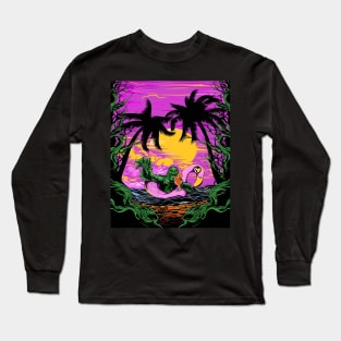 Gill-Man on vacation Long Sleeve T-Shirt